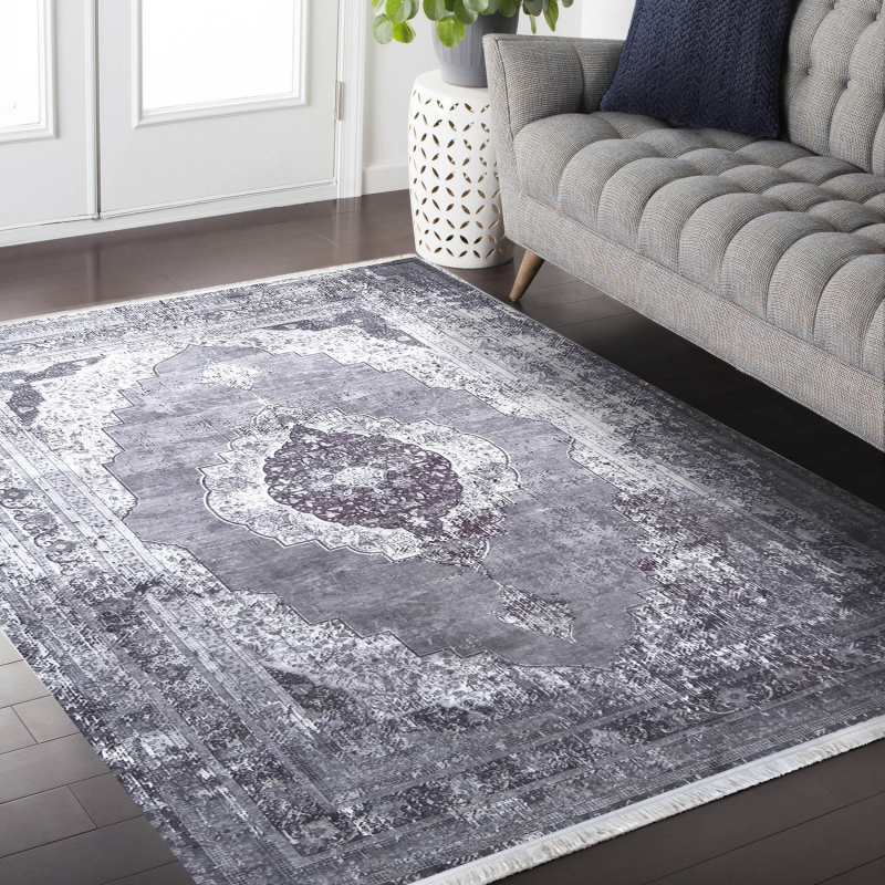 Dywan Antypo lizgowy Nowoczesny Nevada II 1020 Szary Home Carpets