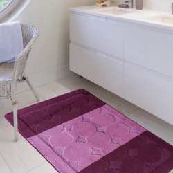 Komplet łazienkowy Monti EDREM fioletowy z wycięciem pod WC antypoślizgowy