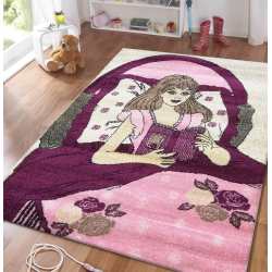 Dywan dziecięcy Bambi 06444A wielokolorowy księżniczka