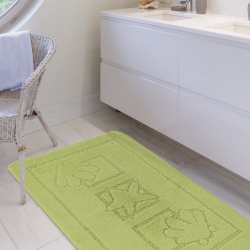 Komplet łazienkowy Monti MARIT zielony z wycięciem pod WC antypoślizgowy