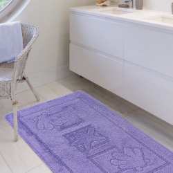 Komplet łazienkowy Monti MARIT lawendowy z wycięciem pod WC antypoślizgowy