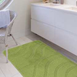 Komplet łazienkowy Monti SYMFONY zielony z wycięciem pod WC antypoślizgowy