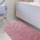 Komplet łazienkowy Monti SYMFONY różowy z wycięciem pod WC antypoślizgowy