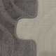 Komplet łazienkowy Monti SYMFONY opal ciemny szary z wycięciem pod WC antypoślizgowy