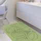 Komplet łazienkowy Monti FLORY zielony z wycięciem pod WC antypoślizgowy