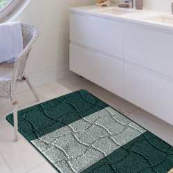 Komplet łazienkowy Monti SARI zielony z wycięciem pod WC antypoślizgowy