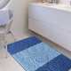 Komplet łazienkowy Monti SILE niebieski z wycięciem pod WC antypoślizgowy