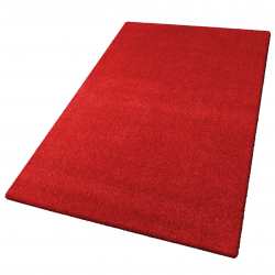 Wykładzina dywanowa Porto jednolity czerwony szerokość 400 cm