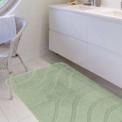 Komplet łazienkowy Monti SYMFONY szałwiowy z wycięciem pod WC antypoślizgowy