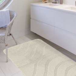 Komplet łazienkowy Monti SYMFONY kremowy z wycięciem pod WC antypoślizgowy