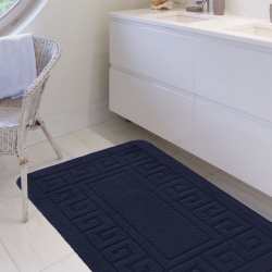 Komplet łazienkowy Monti ETHNIC granatowy z wycięciem pod WC antypoślizgowy