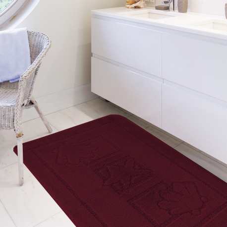 Komplet łazienkowy Monti MARIT lawendowy z wycięciem pod WC antypoślizgowy