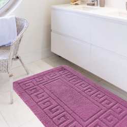 Komplet łazienkowy Monti ETHNIC lawendowy z wycięciem pod WC antypoślizgowy