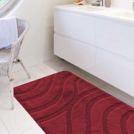 Komplet łazienkowy Monti SYMFONY pomarańczowy z wycięciem pod WC antypoślizgowy