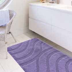 Komplet łazienkowy Monti SYMFONY lawendowy z wycięciem pod WC antypoślizgowy