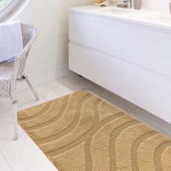 Komplet łazienkowy Monti SYMFONY ciemny beżowy z wycięciem pod WC antypoślizgowy