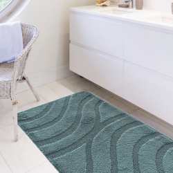 Komplet łazienkowy Monti SYMFONY petrol - turkusowy z wycięciem pod WC antypoślizgowy