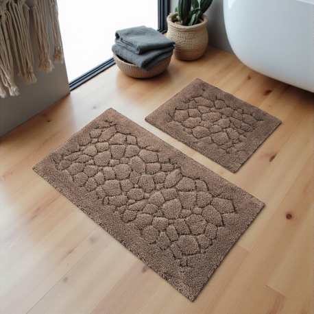 Dywaniki łazienkowe komplet Madryt 10 brązowy