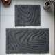 Dywaniki łazienkowe komplet Madryt 10 grafitowy kamienie