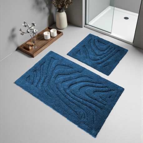 Dywaniki łazienkowe komplet Madryt 11 grafitowy lawa