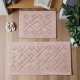 Dywaniki łazienkowe komplet Madryt 12 pudrowy różowy aztek