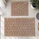 Dywaniki łazienkowe komplet Madryt 14 beżowy marokańska koniczyna
