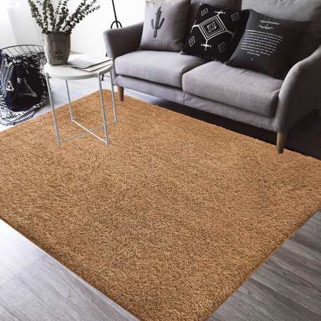 Dywan Alpaca typu shaggy brązowy miękki puszysty