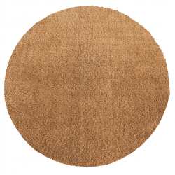 Dywan Alpaca typu shaggy koło - brązowy miękki puszysty