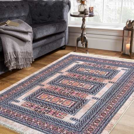 Dywan antypoślizgowy nowoczesny Nevada New 134 beżowy mozaika