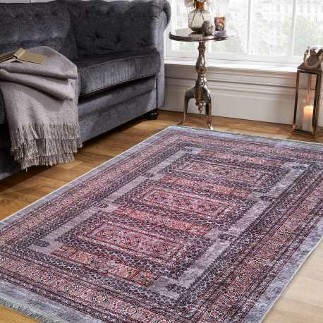 Dywan antypoślizgowy nowoczesny Nevada New 135 szary mozaika