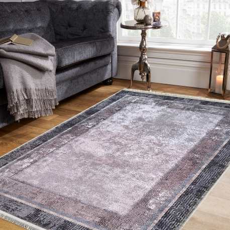 Dywan antypoślizgowy nowoczesny Nevada New 148 szary grecki