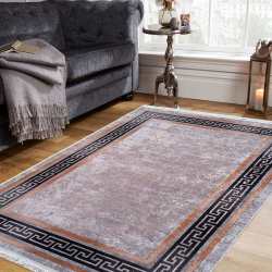 Dywan antypoślizgowy nowoczesny Nevada New 151 szary grecki