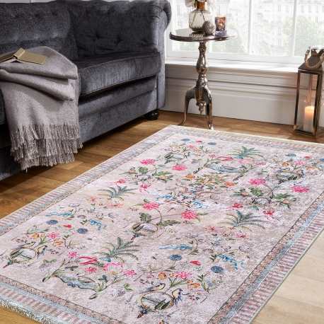 Dywan antypoślizgowy nowoczesny Nevada New 156 beżowy Shabby Chic