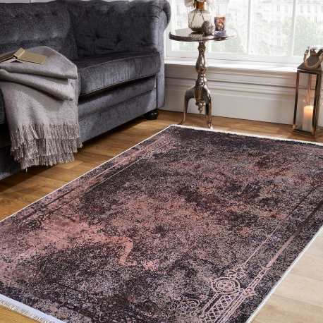 Dywan antypoślizgowy nowoczesny Nevada New 159 brązowo zielony