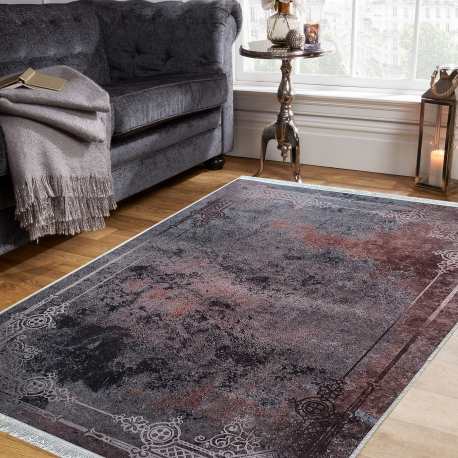 Dywan antypoślizgowy nowoczesny Nevada New 161 szaro brązowy loft