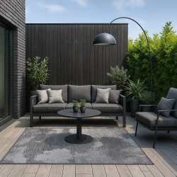 Dywan sznurkowy dwustronny Zefir 10 szary outdoor