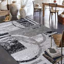 Dywan nowoczesny do salonu Sala 19 geometryczny szary