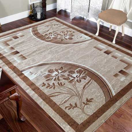 Dywan klasyczny BCF ALFADA 21 - beżowy kwiaty