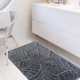 Komplet łazienkowy Monti CLT 022 antracytowy z wycięciem pod WC antypoślizgowy