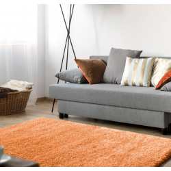 Dywan shaggy comfort soft pomarańczowy do pokoju, salonu