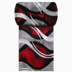 Chodnik dywanowy Fashion 02 - szaro czerwony - szerokość od 60 cm do 120 cm