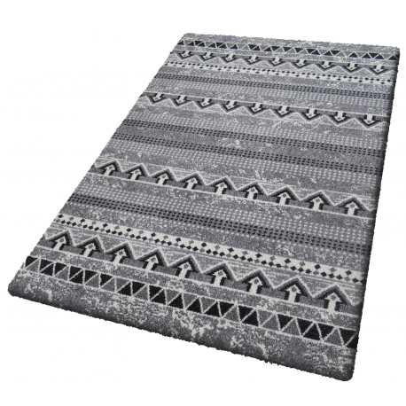 szary dywan w azteckie wzory